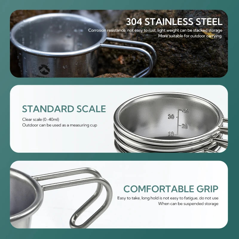 CAMPINGMOON Stainless Steel Mug – Ripper Little Camping Cup for a Cheeky Whisky