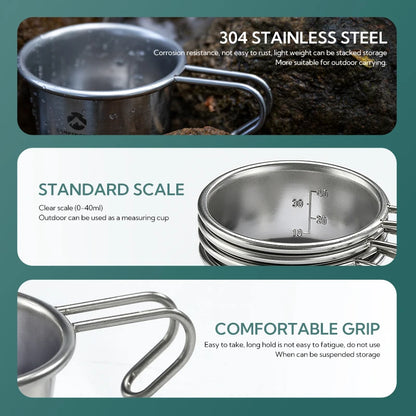 CAMPINGMOON Stainless Steel Mug – Ripper Little Camping Cup for a Cheeky Whisky