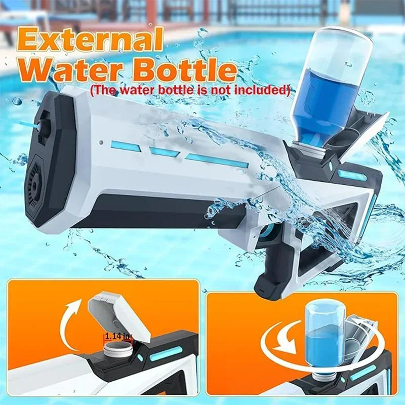 Electric Water Gun – Powerful Squirt Toy for Adults & Kids – Summer Beach Fun Blaster